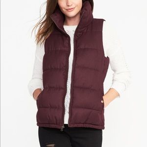 Maroon Puffer Vest